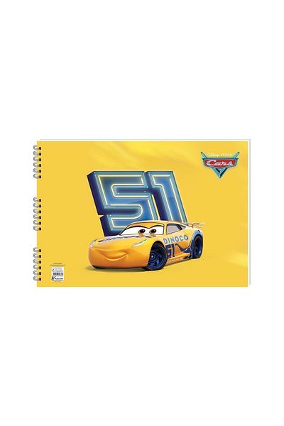 KESKİN COLOR Cars Spiral Picture Notebook 25x35 15 Sheets