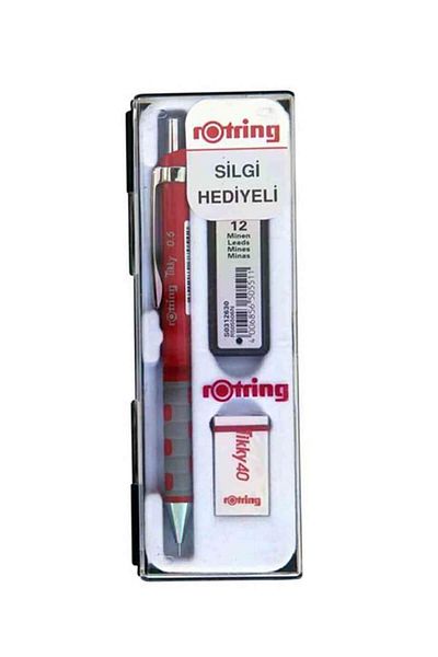 Rotring 0.5 Mm Red School Set - Versatil Min Eraser Gift Ro-kk07-05k