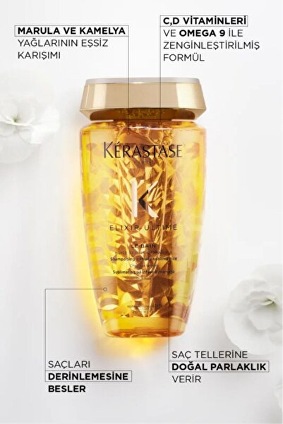 Kerastase Elixir Ultime Le Bain - Kamelya Yağlı -İpeksi Dokunuş Şampuanı 250mlKRSTSEVAKUAFOR1