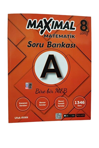 Artı Zeka Yayınları Artı Zeka 8. Sınıf Matematik-A- Maximal Bire Bir MEB Soru Bankası 2025-2026 YENİ BASKI