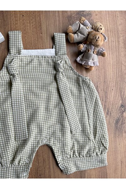 Mini Chics Gingham Unisex Baby Salopet
