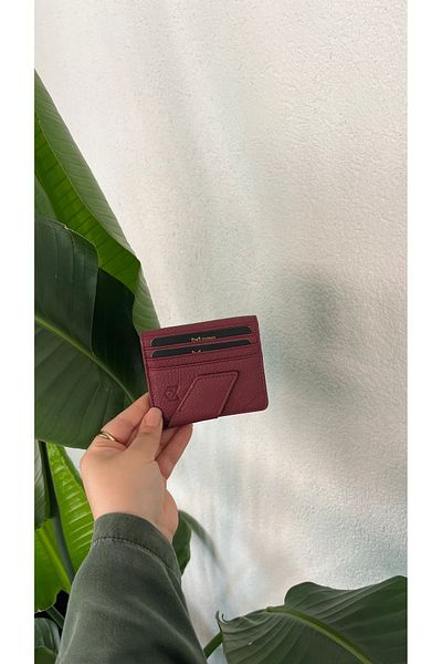Garniy 1706 Model Genuine Leather Wallet and Card Holder Set