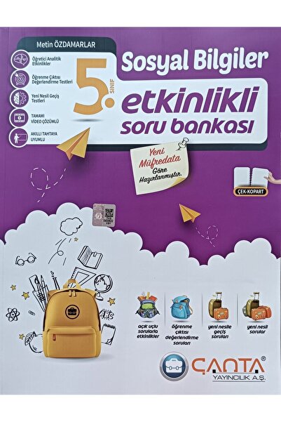 Çanta Yayıncılık ÇANTA YAYINCILIK  5.SINIF SOSYAL BİLGİLER ETKİNLİKLİ SORU BA...