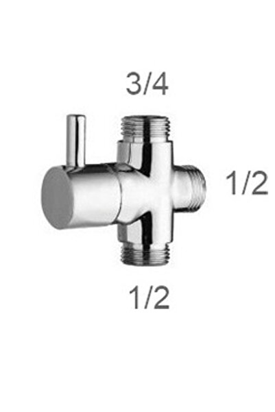 bym yapı Robot Duş Seti Yönlendirici Vana 3/4 1/2 1/2
