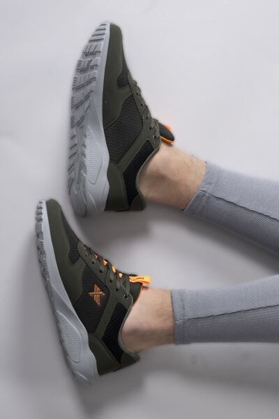 Riccon Süper Hafif Haki Turuncu Unisex Sneaker 00124039