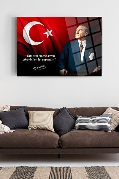 glassartdesign Atatürk Cam Tablo 118