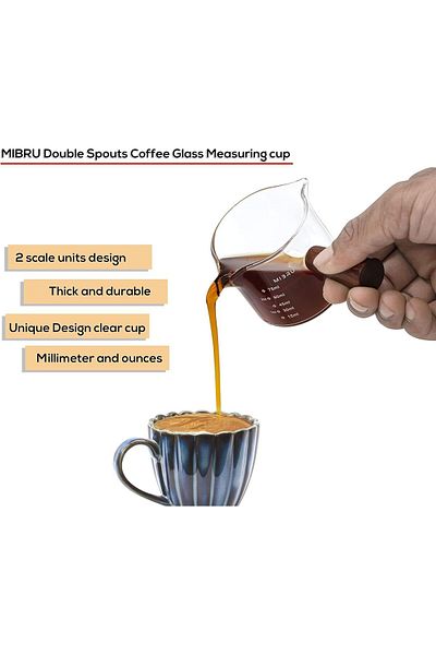 MIBRU Coffee mesure jug wood handle 75 ml