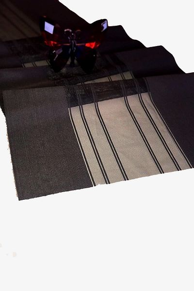 GC Black Runner Placemat Tablecloth 40x140