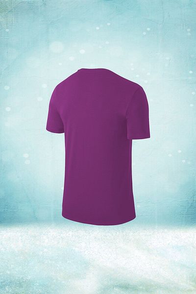 POSEIDON STORM Мъжка лилава тениска Dri fit с обло деколте, стилна и удобна, размер 3xl