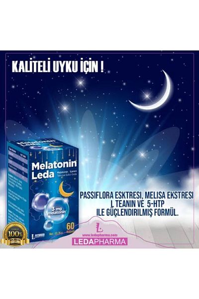 LedaPharma Leda Complex Melatonin - 60 Capsules