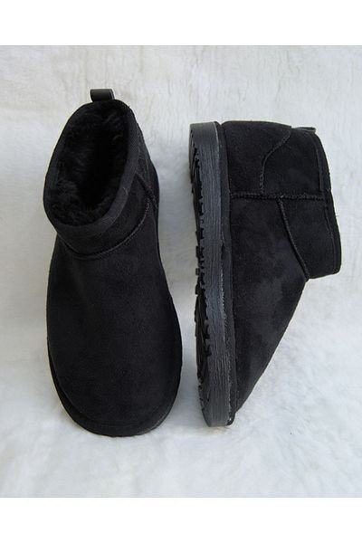 M Miel Damen/Mädchen Grau Ultra Mini Wildlederstiefel mit Fell innen Winterstiefel & Bootie