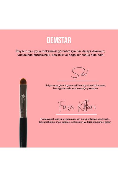 Demstar Επαγγελματικό πινέλο μακιγιάζ υψηλής συγκράτησης - Σειρά No:7