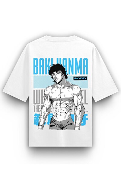 Freeyez Baki V1 - Βαμβακερό μπλουζάκι unisex με σχέδια anime, oversized