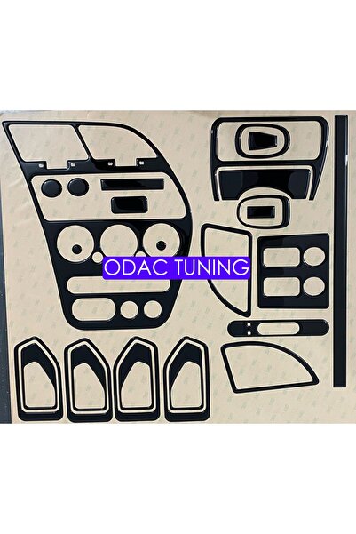 ODAC TUNING بيجو 306 توربيدو - وحدة تحكم سوداء بيانو سوداء وحواف مطلية بالماه...