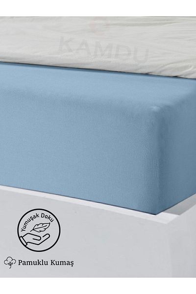 HepsibiGüzel Double Cotton King Size Bed Sheet - 180X200Cm (30cm Depth) | Pillow Case with Gift |