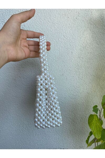 Ramada Çanta İnci Boncuklu Çanta El v Omuz Çantası