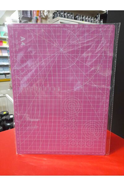 gebzeli Kesim Matı Kesim Altlığı A4 Ebatında Pembe Çift Taraflı 30*22cm