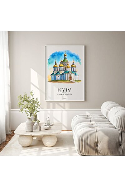 Kiev Poster Duvar Tablosu (Çerçeveli / Çerçevesiz)