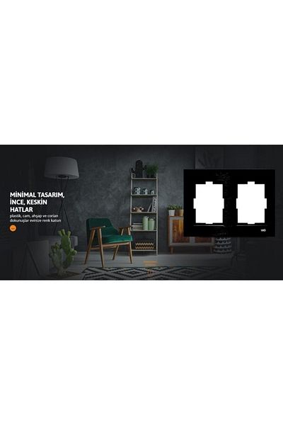 VİKO -novella Black 2-piece Horizontal Frame-92190652