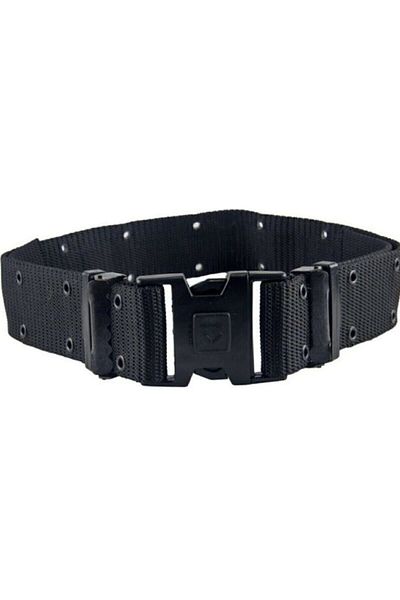 UNİFORMTÜRK Μαύρο διάτρητο πλεκτό Bandolier Jöak Police Στρατιωτική ζώνη (Μαύρο χρώμα)