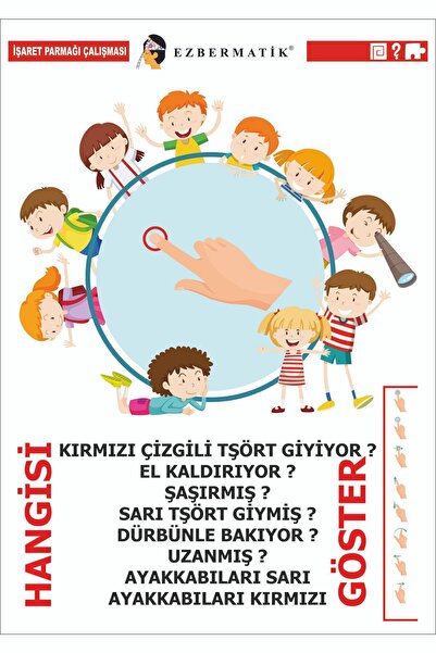 EZBERMATİK Otizm Eğitim Materyali Bilişsel Gelişim 35x50 Ebat Tablo. Hangisi ...