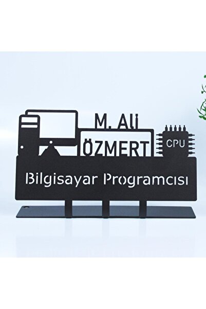 3art Metal Επιτραπέζια ονοματοθήκη για προγραμματιστή υπολογιστών - Μεταλλική...