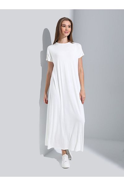 Modanisa white dress discount