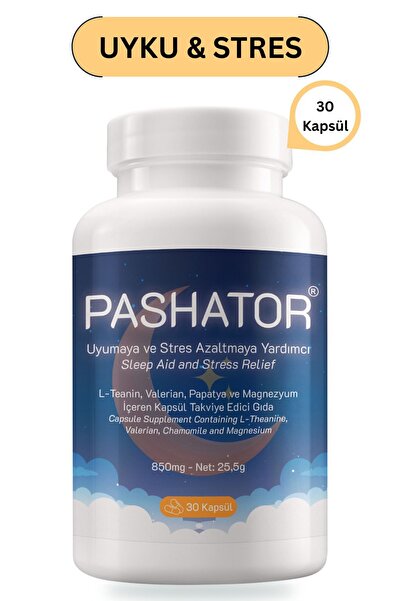 Pashator Stres Ve Uyku Desteği: Magnezyum, Passiflora, Vitamin B6 Ve L-theanin Içeren Gıda Takviyesi