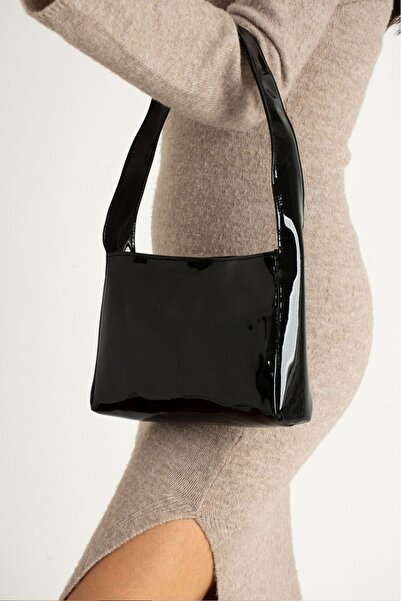 Mybag Geantă de mână și de umăr pentru femei din piele lacuată