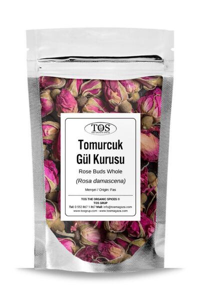 TOS The Organic Spices Tomurcuk Gül Kurusu 100 gr (1. KALİTE) Rosa Damascena ...