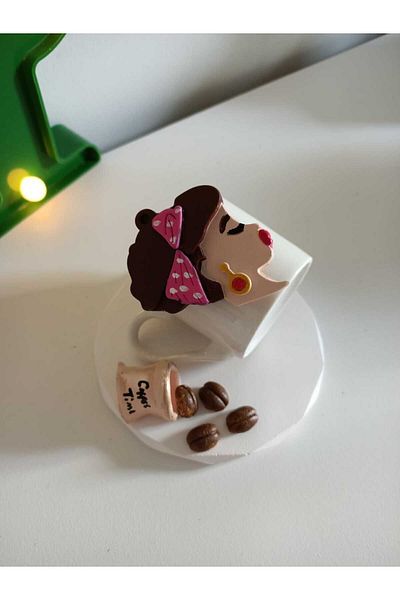 Süs Dükkanı Coffee Cup - Specially Designed Girl Themed, I Hope for Model Enthusiasts