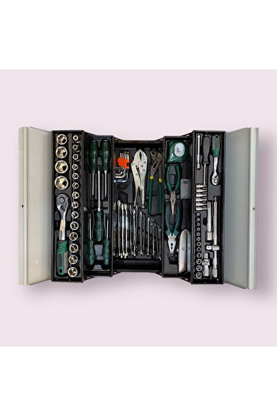 Hırdavat Profesyonel Metal Takım Çantası Katlanabilir 81 Parça Dolu