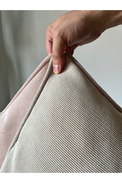 DECO Παστέλ Χρώμα Λεπτό Κοτλέ - Πολυτελής Κομψή Κάλυμμα Ριχτάρι