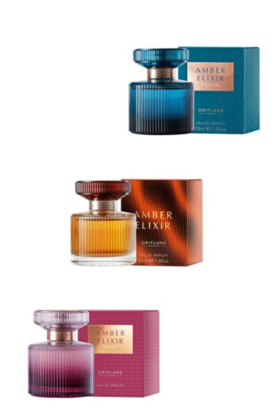 Oriflame Amber Elixir Edp 50 ml Kadın Parfüm Seti (%100 ORJİNAL,BARKODLU URUN)8681541008052