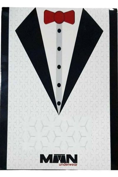 QKK Σετ ανδρικό φανελάκι και μπόξερ White Groom Dowry - Βαμβακερό και Lycra QU1O9K.K5A.