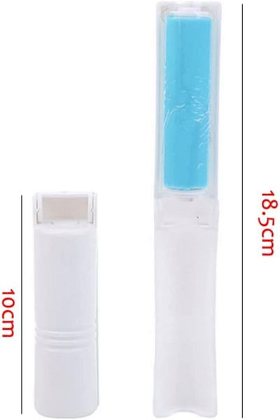 SARFEX 3 Pieces Travel Type Feather Dust Lint Collecting Roll - with Protection Cover, 10 cm