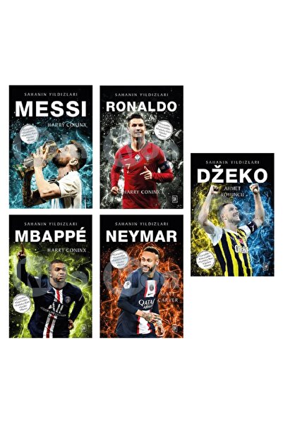 Parodi Yayınları Sahanın Yıldızları Dzeko Messi Ronaldo Mbappe Neymar 5 Kitap
