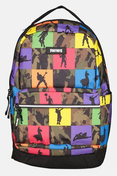 Fortnite Men Brand Logo Backpack 48 H x 45 L x 16 W cm, Black Combo