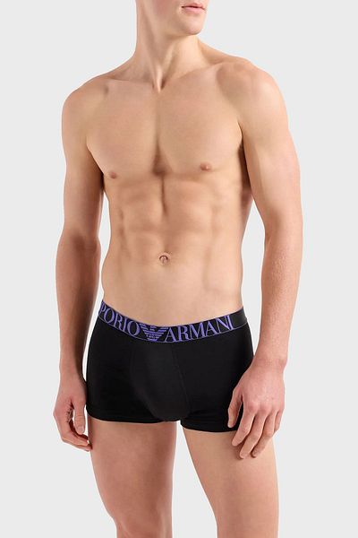 Emporio Armani Βιολογικό βαμβάκι Ευέλικτο 3 Πακέτο Boxer Ανδρικό BOXER 111357   4R726 29821