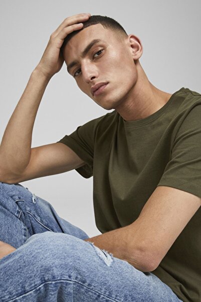 Jack & Jones Essentials Jjenoa Cotton Crew Neck T Shirt Men's T Shirt 12113648