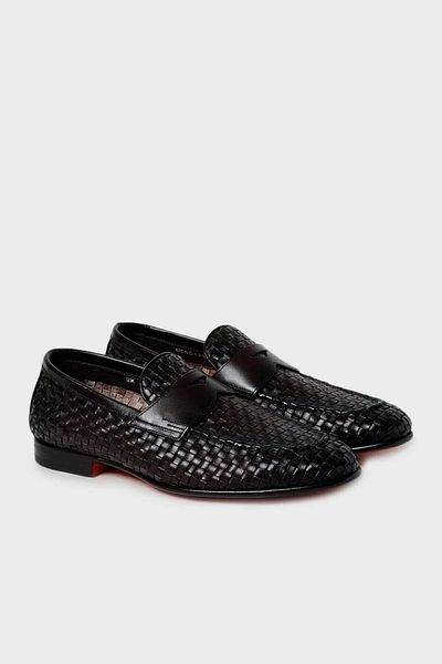 Santoni Genuine Leather Loafer Shoes Men's SHOES MCNC13903LA3SWNCN01