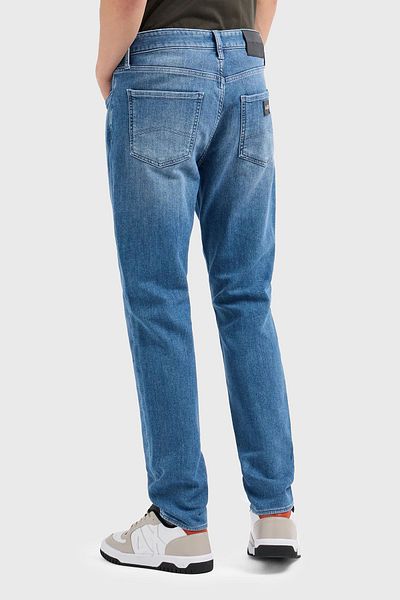 Armani Exchange Blugi bărbați din bumbac skinny fit - 6dzj14 Z1ttz 25ev pantaloni din denim