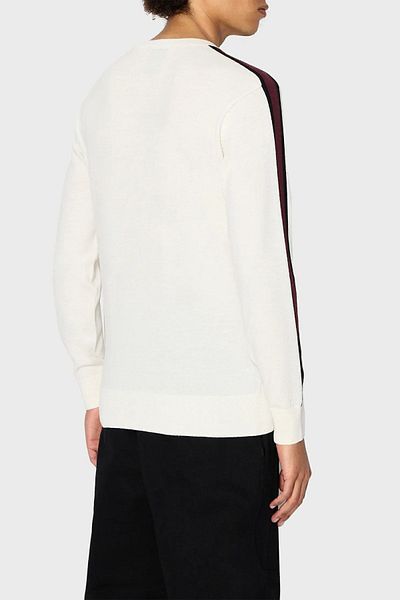 Armani Exchange Pulover cu gât crew din lână pentru bărbați 6RZM6F ZMM9Z 1116