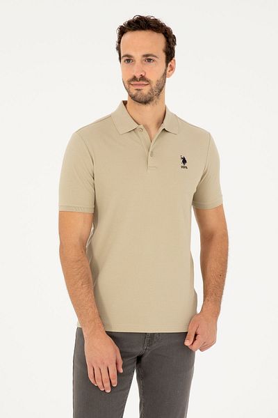 U.S. Polo Assn. U.S. Polo pentru bărbați - Tricou sport cu gât polo cu formă de fagure de culoare normală G081GL011.0001827972 Teks