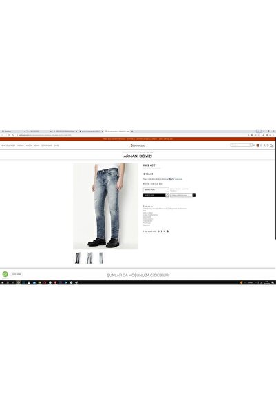 Armani Exchange Cotton High Waist Tube Leg Slim Fit J10 Jeans Men's Denim Trousers 3rzj10 Z1ydz 1500