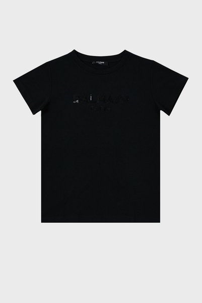BALMAIN Pamuklu Bisiklet Yaka Çocuk T Shirt T SHİRT 6M8071 MA030 930