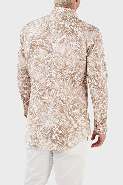 BOSS Desenli Streç Pamuklu Slim Fit Gömlek Erkek Gömlek 50490034 260