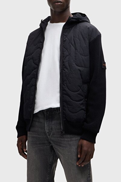 BOSS Dolgulu Regular Fit Kapüşonlu Mont Erkek MONT 50516886 001