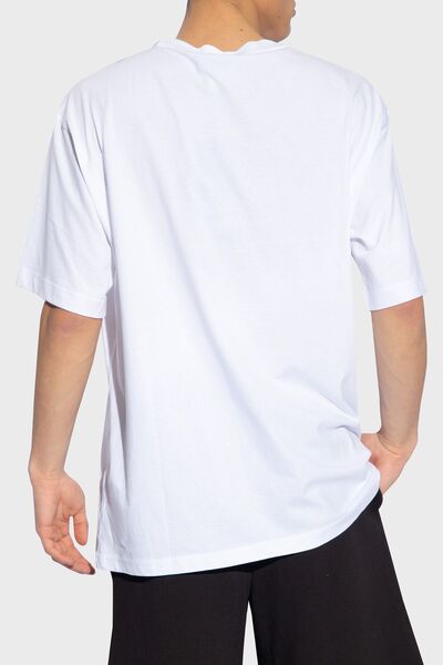 VERSACE JEANS COUTURE Ανδρικό μπλουζάκι με λαιμόκοψη βαμβακερό χαλαρή εφαρμογή 76GAHT03 CJ00T G03