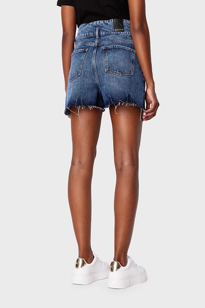 Armani Exchange J71 Ripped Detailed High Waist Denim Short SHORT 3DYJ71 Y16EZ 1500